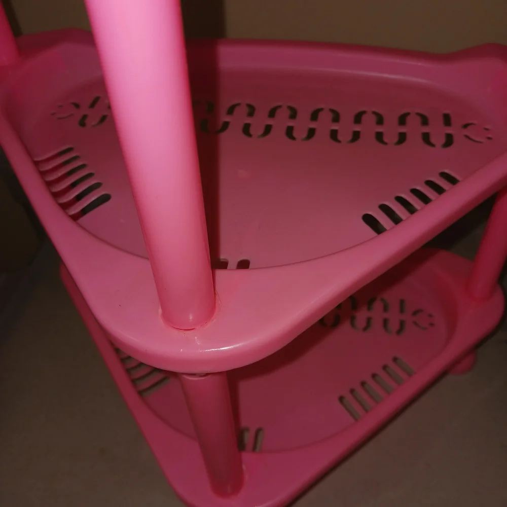 Pink Corner Shelf Organizer